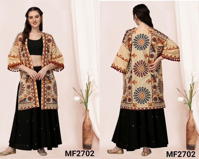 Mesmora Navrang 2 Navratri Special Girl Long Jacket Catalog